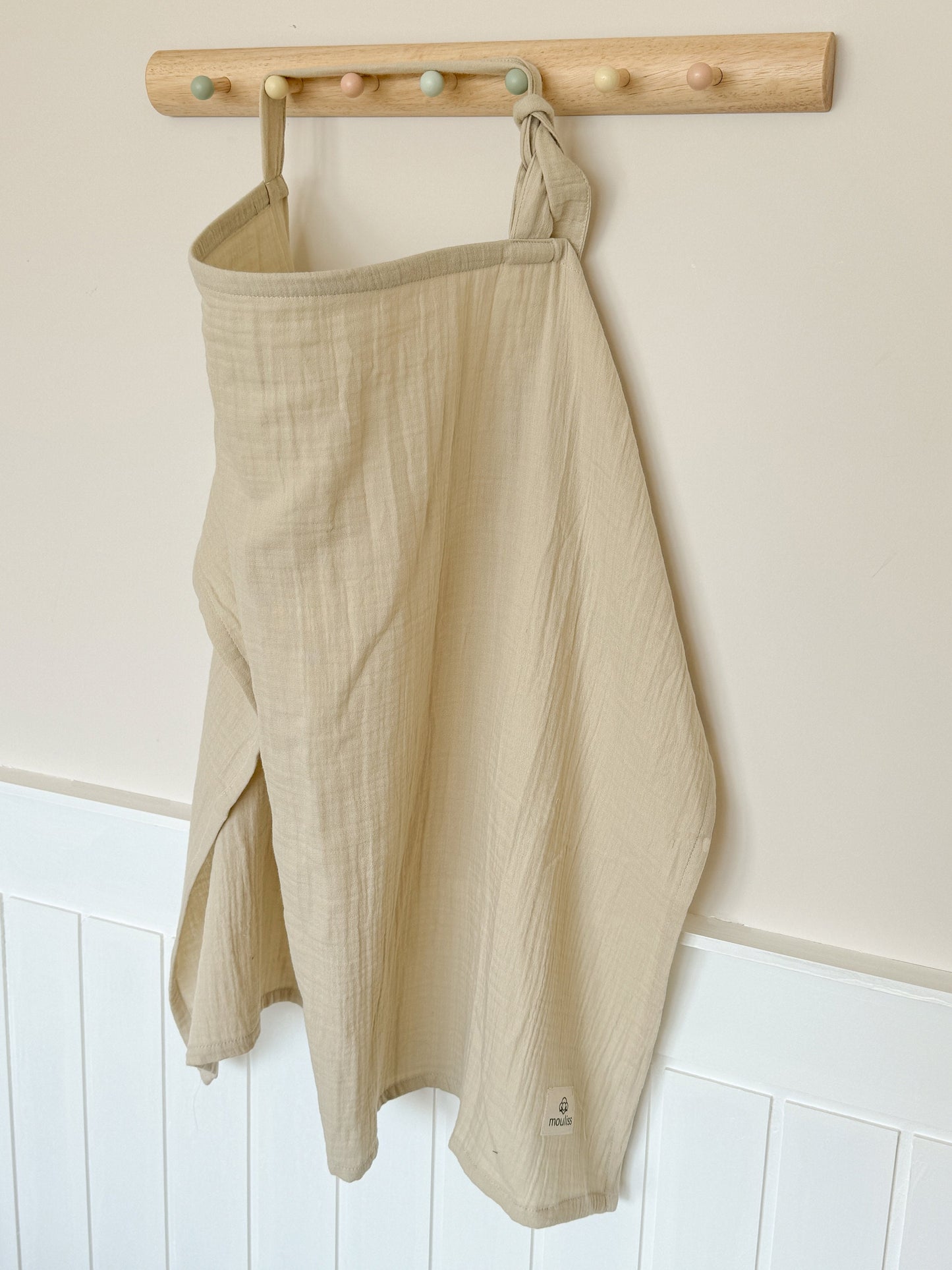 Nursing Cover for Baby Breastfeeding & Pumping, Muslin Double Gauze Cotton, Breast Feeding Apron Shawl Breathable Wire