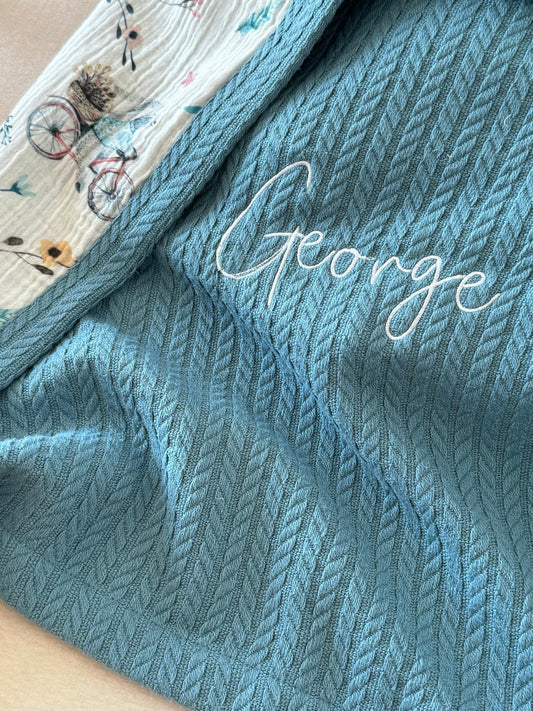 Baby Blanket - Cycling Rabbit