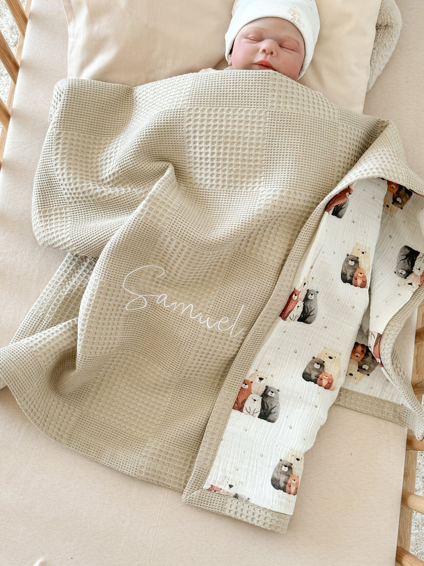 Baby Blanket - Bear Family