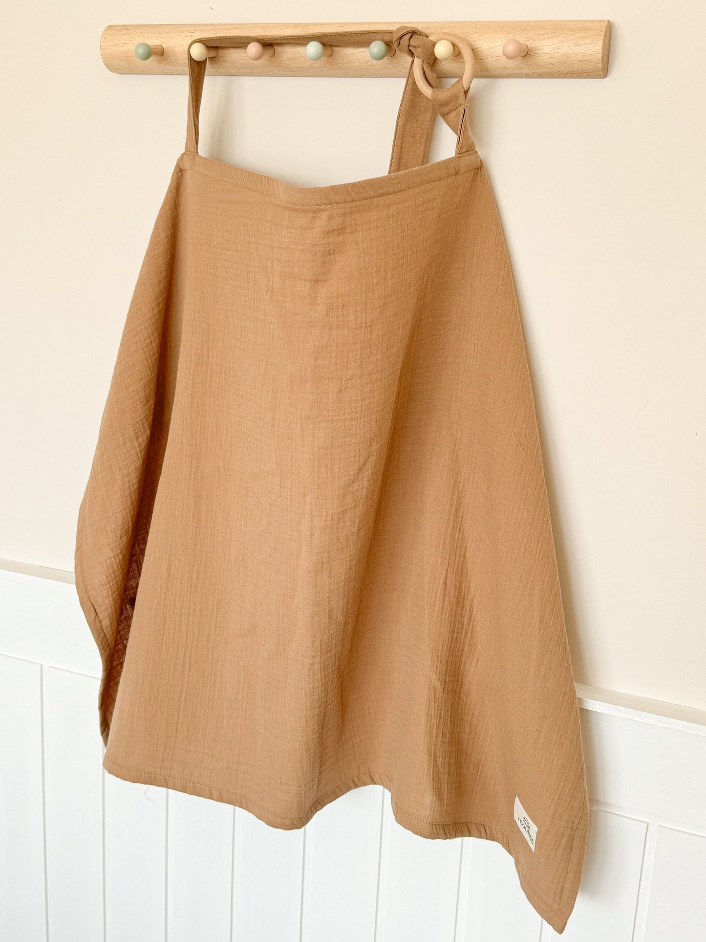 Nursing Cover for Baby Breastfeeding & Pumping, Muslin Double Gauze Cotton, Breast Feeding Apron Shawl Breathable Wire