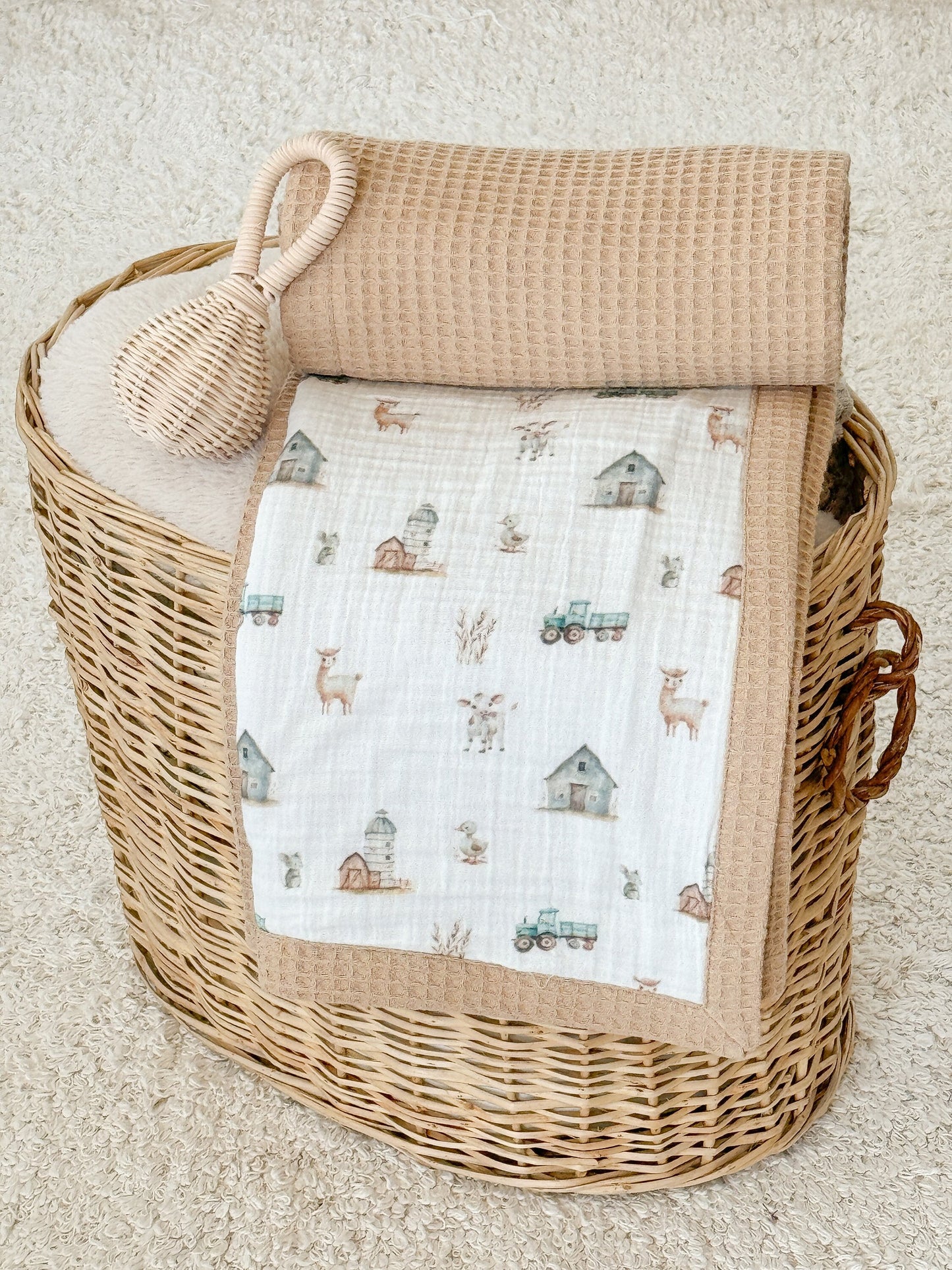 Baby Blanket - Farm Village