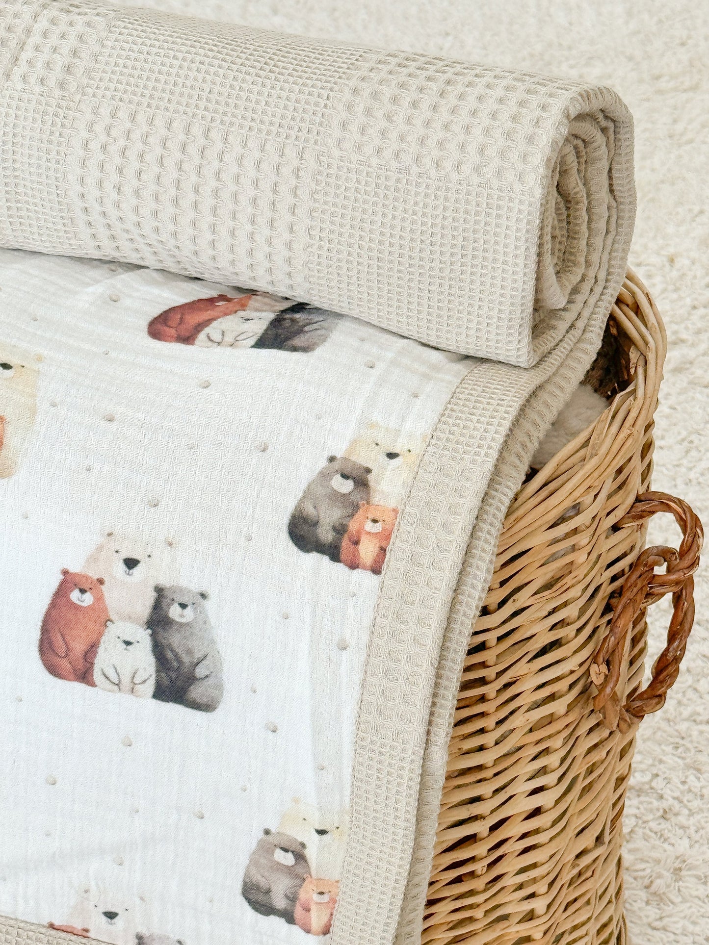 Baby Blanket - Bear Family