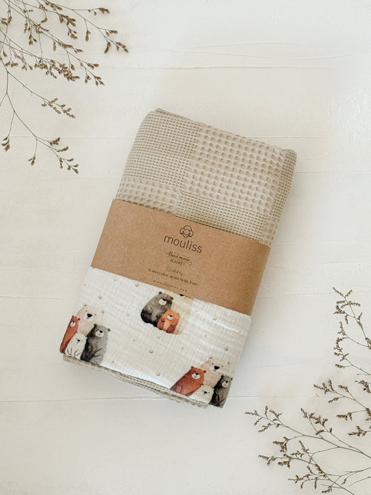 Baby Blanket - Bear Family