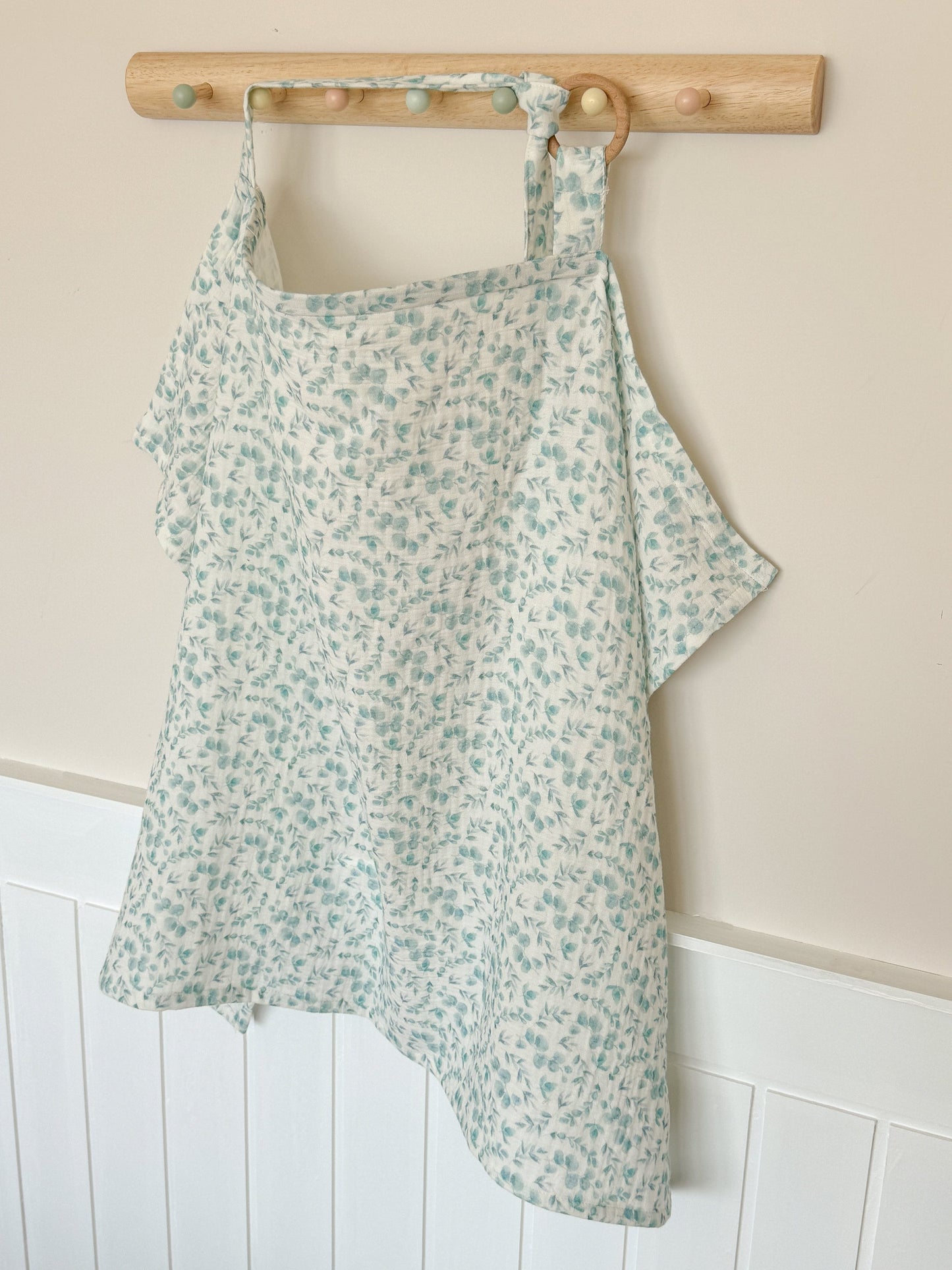 Nursing Cover for Baby Breastfeeding & Pumping, Muslin Double Gauze Cotton, Breast Feeding Apron Shawl Breathable Wire