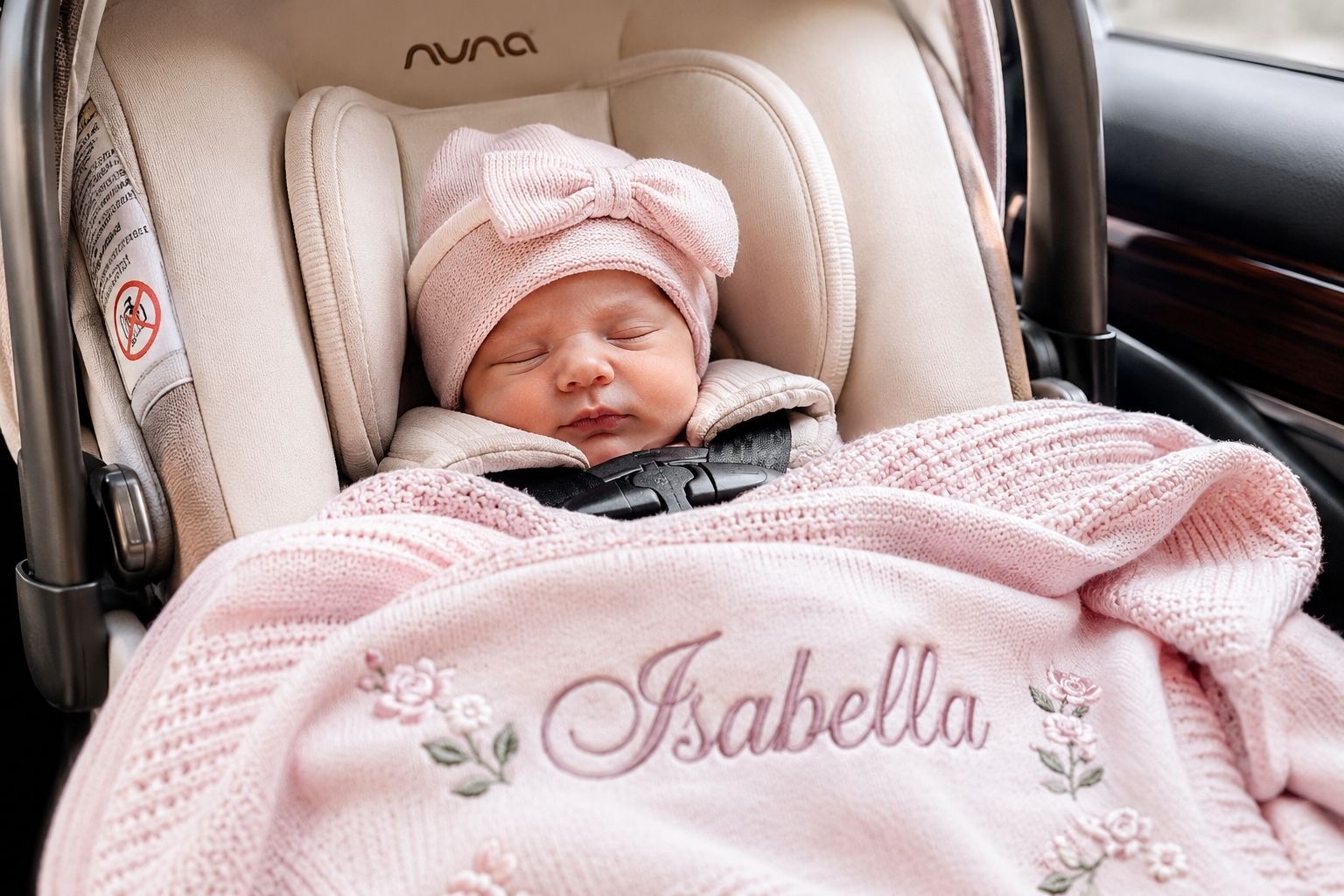 baby girl coming home outfit personalized blanket shoes Mouliss
