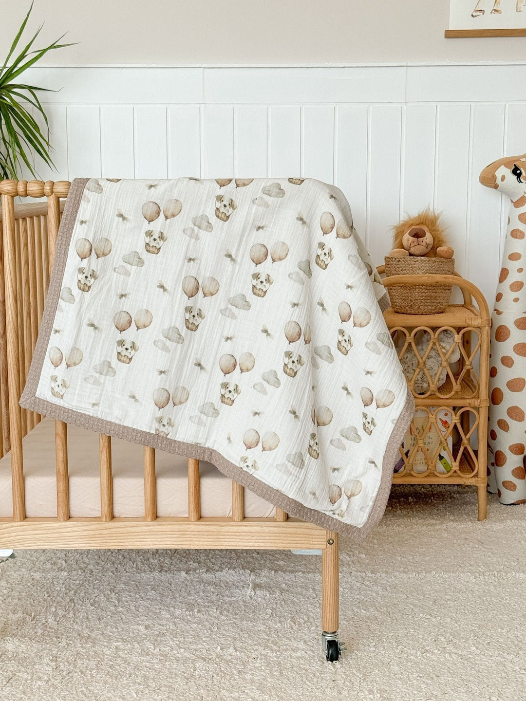 gender neutral nursery decor ideas personalized blanket Mouliss