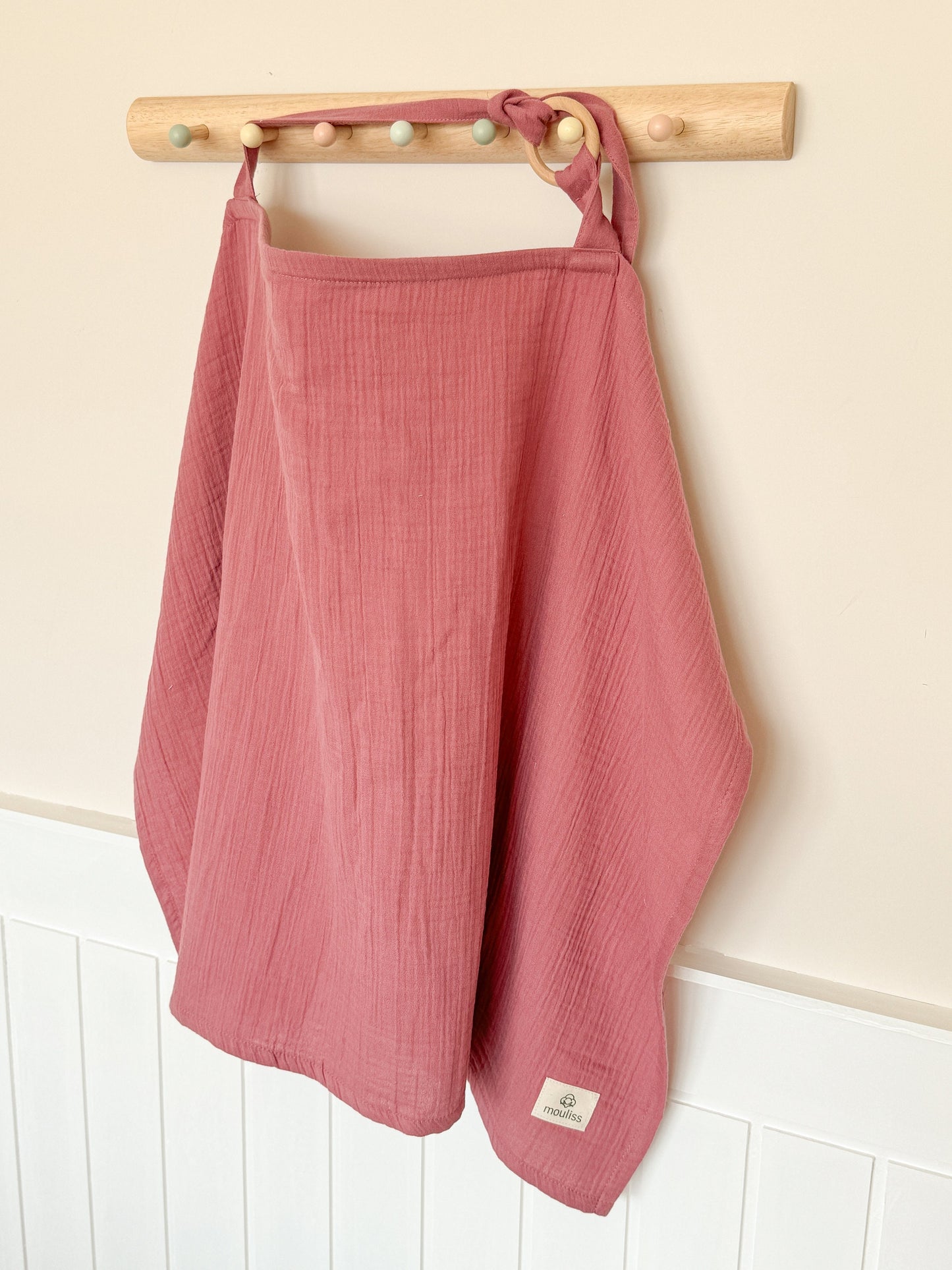Nursing Cover for Baby Breastfeeding & Pumping, Muslin Double Gauze Cotton, Breast Feeding Apron Shawl Breathable Wire