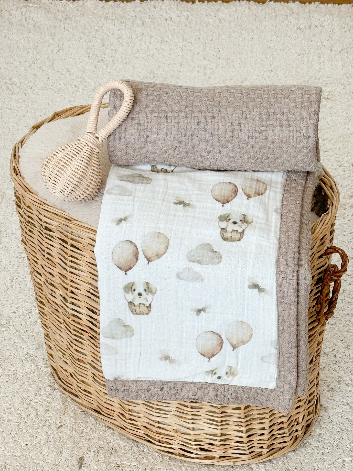 Baby Blanket - Flying Puppies