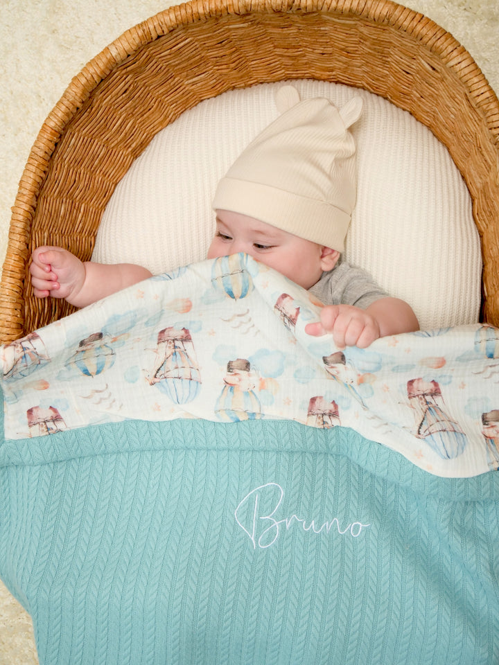 Personalized Baby Blanket - Cappadocia - Custom Name Embroidery