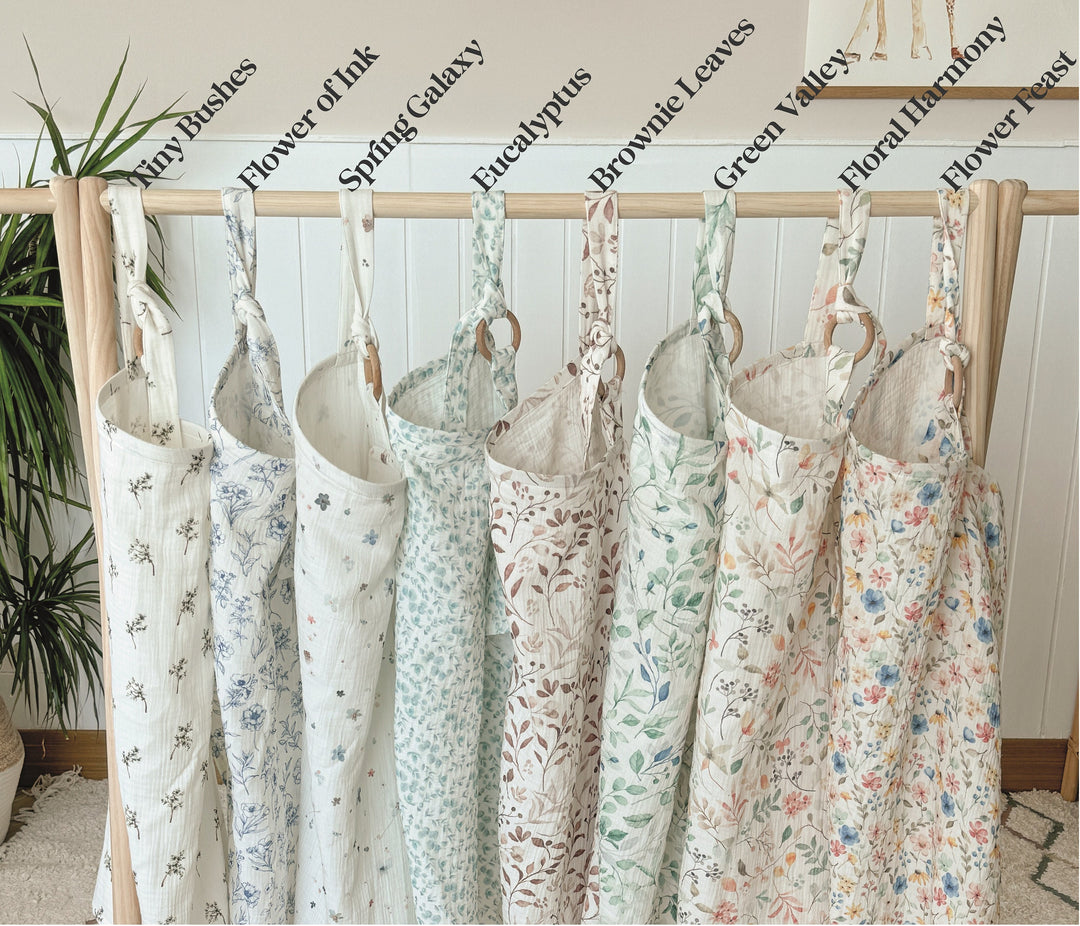 Mouliss personalized waffle baby blankets in all patterned designs together
