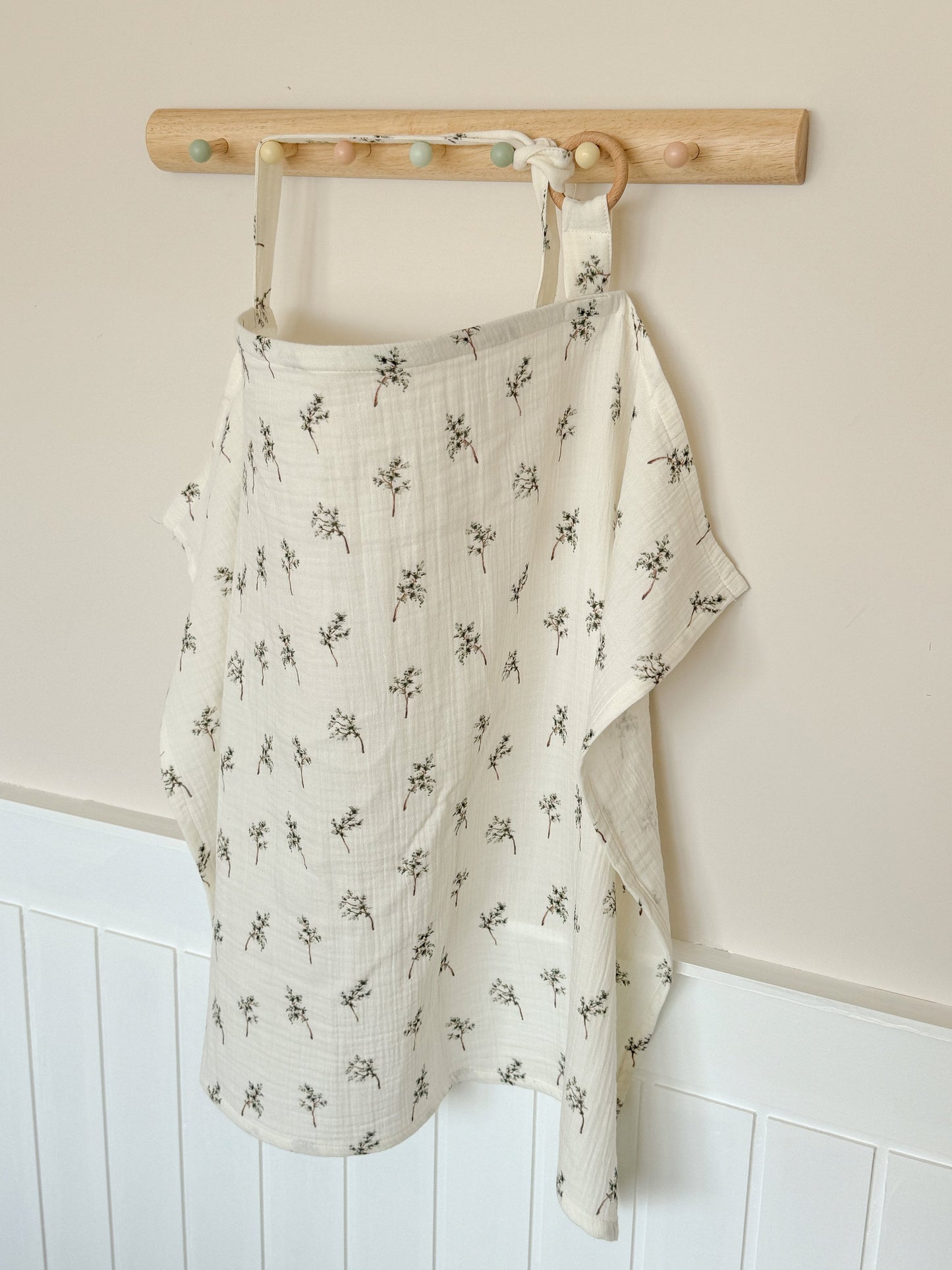 Nursing Cover for Baby Breastfeeding & Pumping, Muslin Double Gauze Cotton, Breast Feeding Apron Shawl Breathable Wire