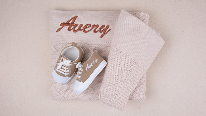 Mouliss Cream personalized baby gift set — styling photo 2