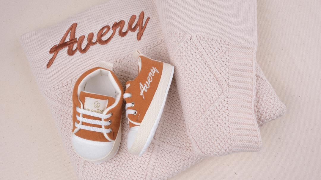 Mouliss Cream personalized baby gift set — styling photo 2