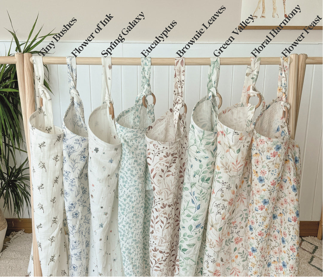 Mouliss personalized waffle baby blankets in all patterned designs together