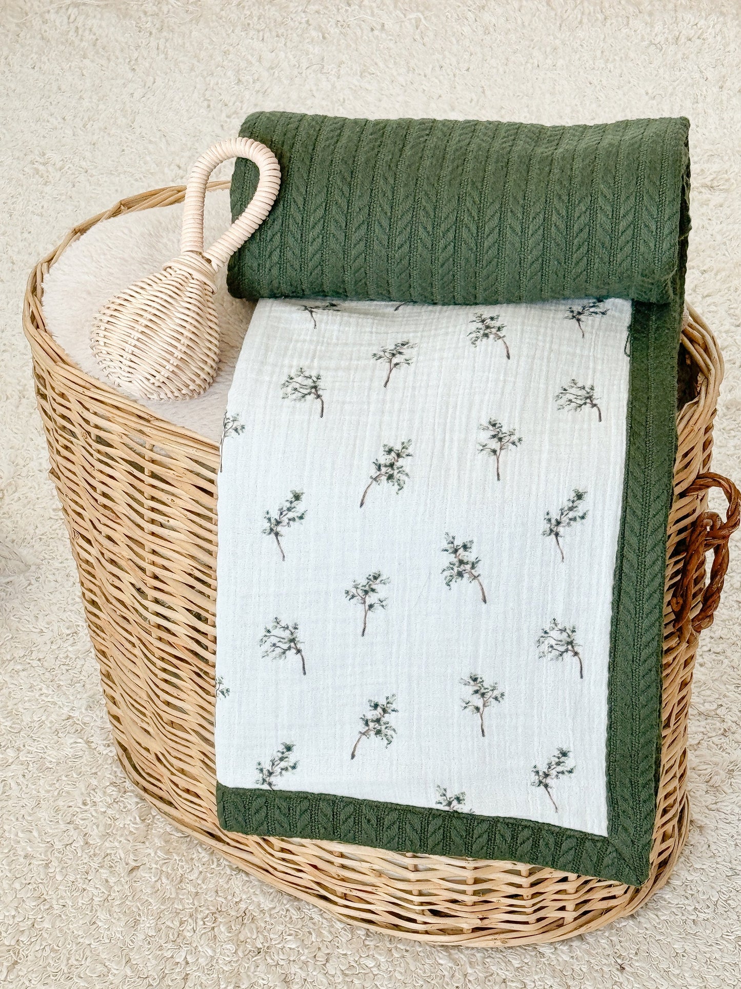 Baby Blanket - Tiny Bushes