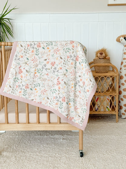 Baby Blanket - Pastel Bouquet