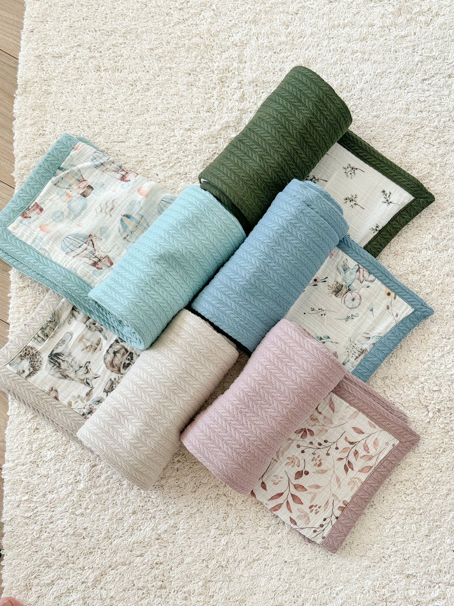 Baby Blanket - Pastel Bouquet