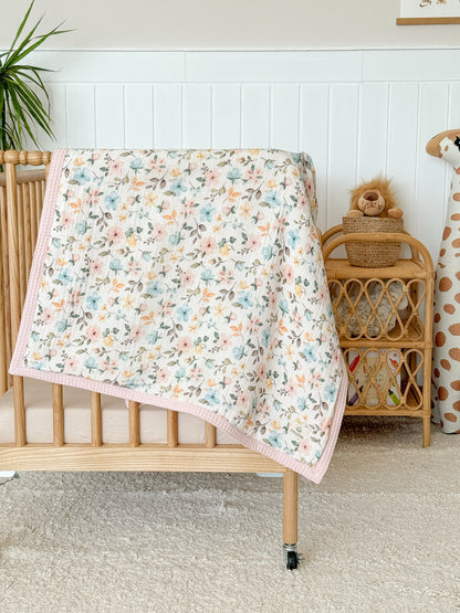 Baby Blanket - Floral Harmony